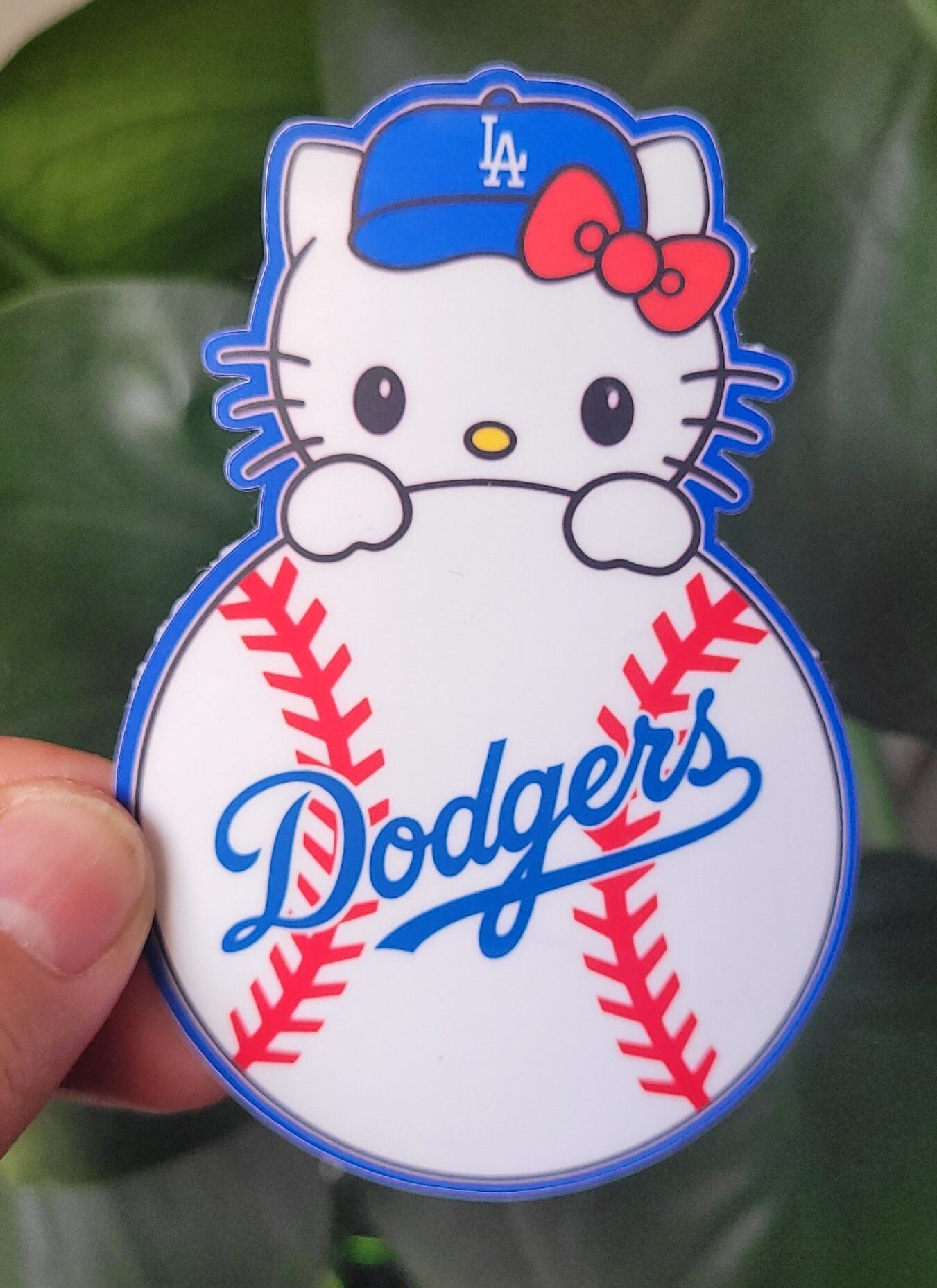 Hello Kitty Dodgers Die Cut Vinyl Sticker